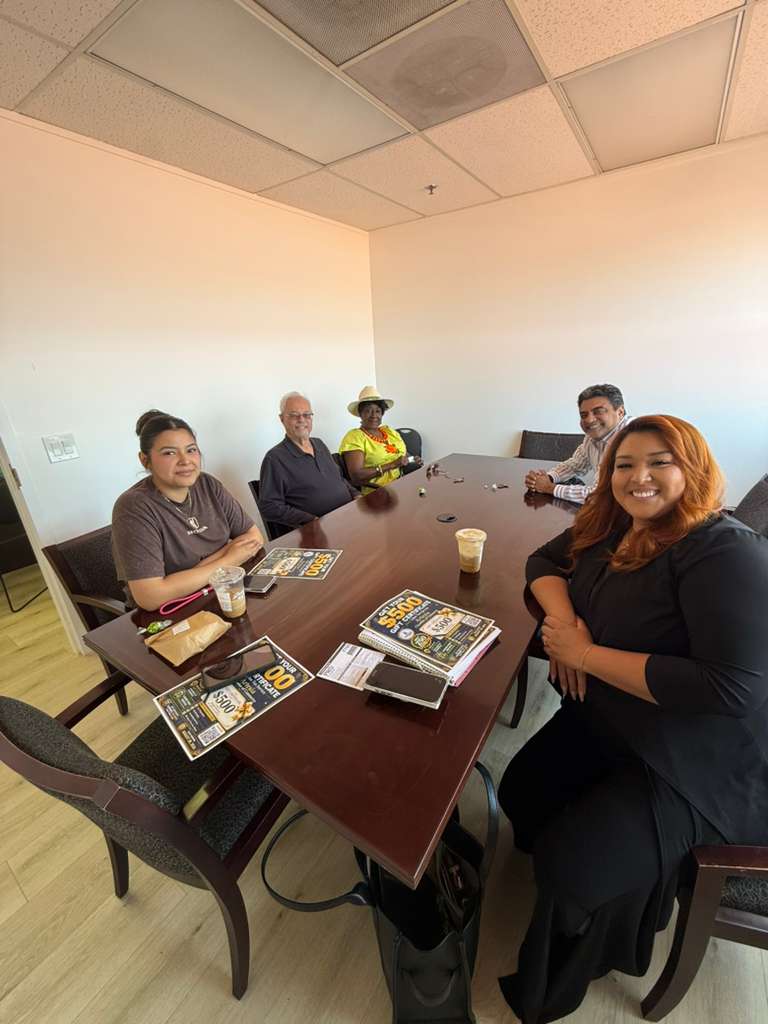 Local business grand opening guests